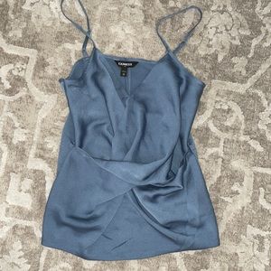 $50 msrp NWT express faux wrap silky cami xs